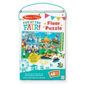 Melissa & Doug Fairground Floor Puzzle Search & Find Brand New in Box